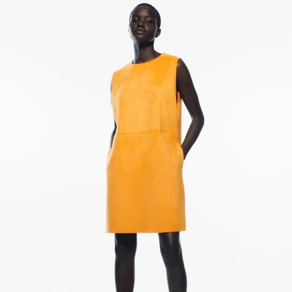 H&M Dresses & Skirts - H&M FAUX SUEDE SHORT DRESS SIZE XL